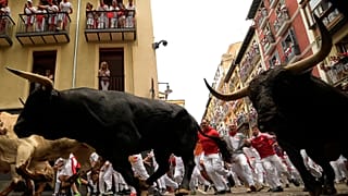 La troisième corrida de Pampelune a mis en scène des taureaux de l'élevage madrilène Victoriano del Río.