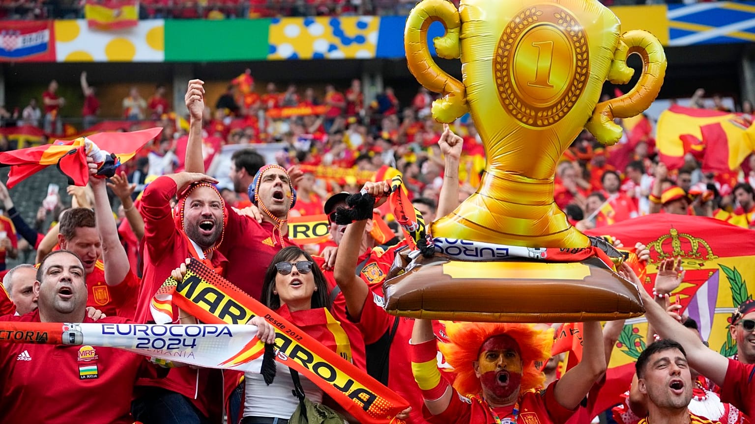 Aficionados españoles en la Eurocopa 2024.