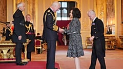 Dame Shirley Bassey is made a Companion of Honour by King Charles III at Windsor Castle - Tuesday 9 July 2024