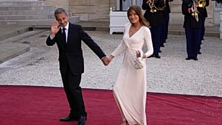 L'ex presidente francese Nicolas Sarkozy e sua moglie Carla Bruni alla cena di Stato organizzata dal presidente Joe Biden, sabato 8 giugno 2024