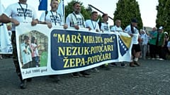 Οι συμμετέχοντες στην Πορεία Ειρήνης της Σρεμπρένιτσα έφτασαν στο Κέντρο Μνήμης της Σρεμπρένιτσα