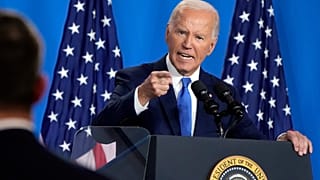 US-Präsident Joe Biden bei dem NATO-Gipfel in Washington, Juli 2024.