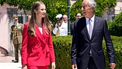 Marcelo recebeu a Princesa das Astúrias no Palácio de Belém esta sexta-feira
