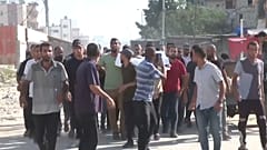 تشييع ضحايا القصف الإسرائيلي على غزة