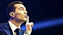 Jordan Bardella a választási kampányban, Marseille-ben, 2023 márciusában