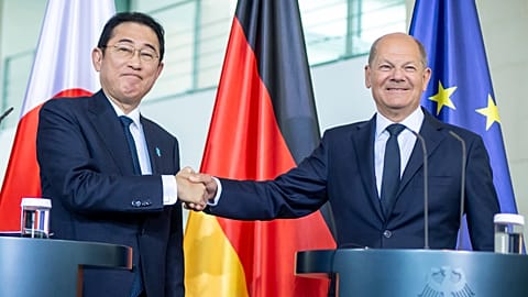 Kisida Fumio és Olaf Scholz