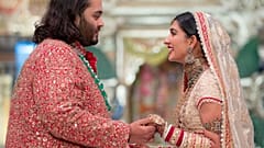 صورة من زفاف أنانت أمباني، الابن الأصغر لموكيش أمباني، أغنى رجل في آسيا، على صديقته راديكا ميرشانت