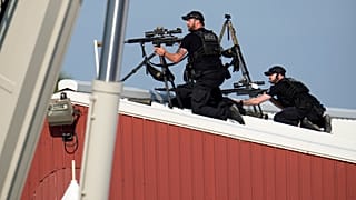 Keskin nişancılar, açılan ateşe karşılık verdi, Butler, Pennsylvania, Cumartesi, 13 Temmuz 2024.