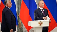 Ungarns Ministerpräsident Viktor Orban bei Russlands Präsident Wladimir Putin