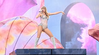 Taylor Swift actúa en el estadio San Siro de Milán (Italia) con motivo de su concierto Eras Tour, el sábado 13 de julio de 2024.