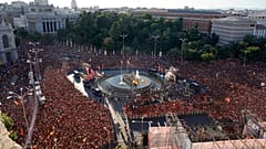 Celebraciones en Cibeles. 