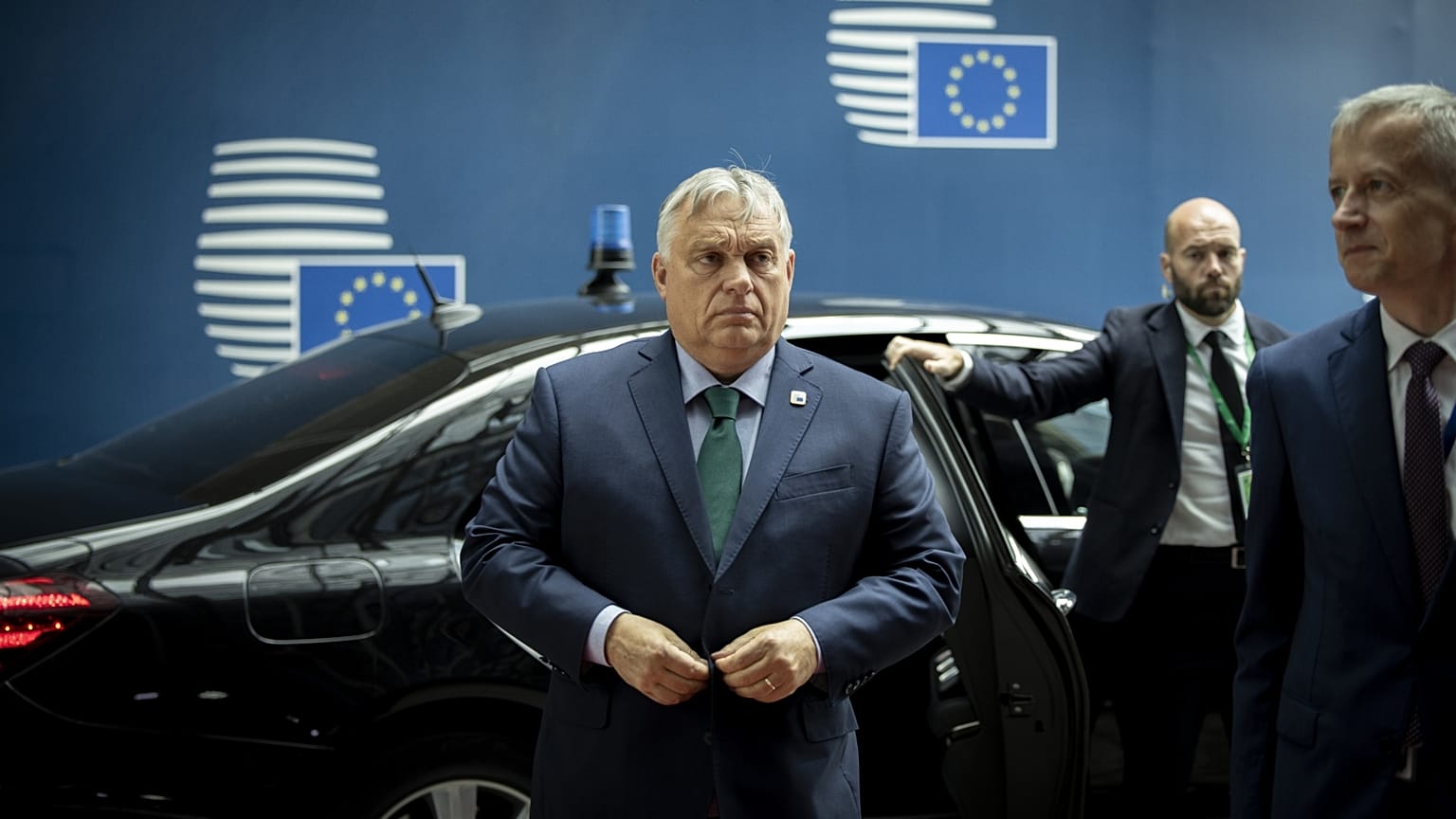 Orbán Viktor érkezik az Európai Unió júniusi brüsszeli csúcstalálkozójára 