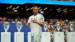 Kylian Mbappé bei der Präsentation in Madrid