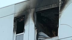 L'appartamento, completamente bruciato, da cui è divampato l'incendio, Nizza, 18 luglio 2024