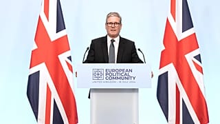 Keir Starmer lays out his plans for immigration during the European Political Community summit at Blenheim Palace