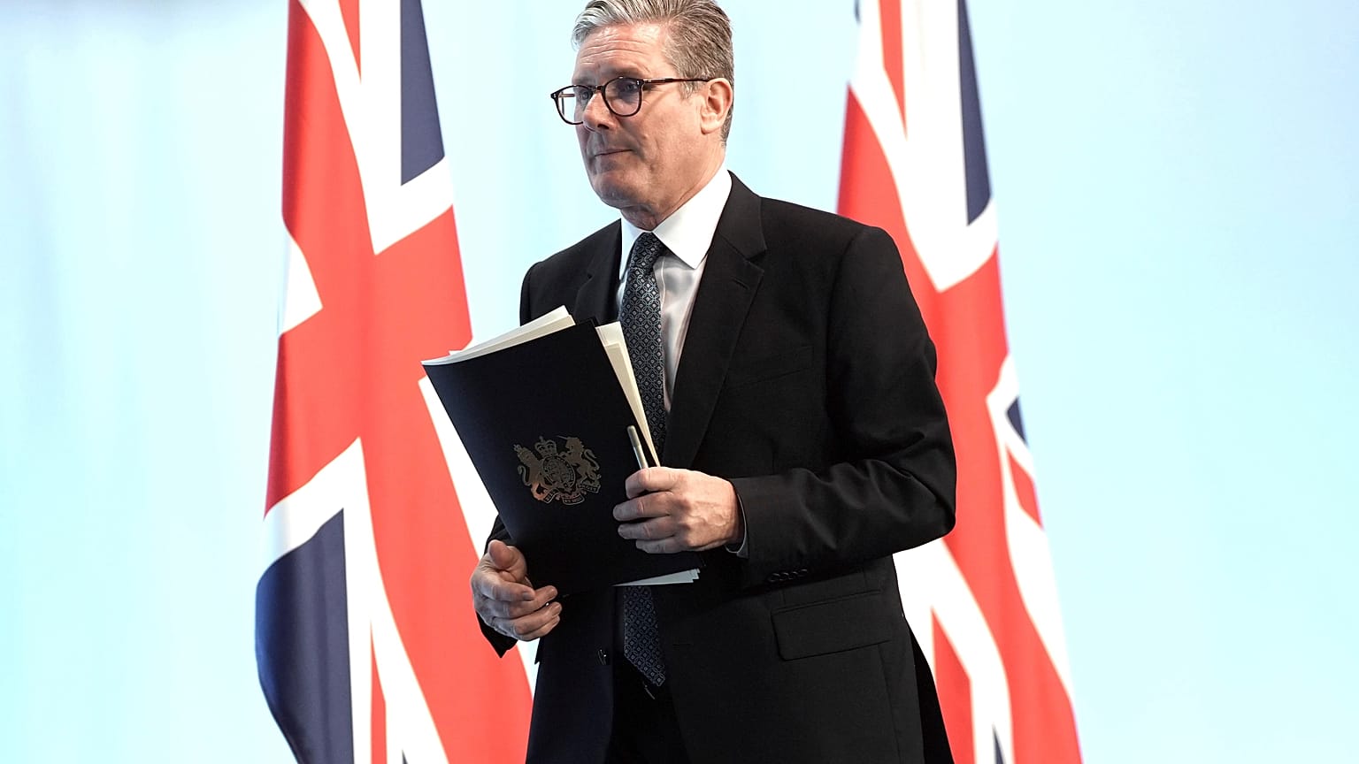 El primer ministro británico, Keir Starmer, en la cumbre de la Comunidad Política Europea en Woodstock, Oxfordshire, Inglaterra, el jueves 18 de julio de 2024.