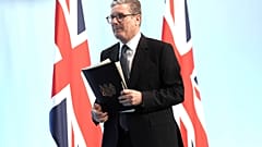 El primer ministro británico, Keir Starmer, en la cumbre de la Comunidad Política Europea en Woodstock, Oxfordshire, Inglaterra, el jueves 18 de julio de 2024.