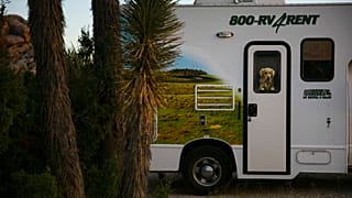 Αυτοκινούμενο τροχόσπιτο (RV) στις ΗΠΑ - Φωτογραφία αρχείου