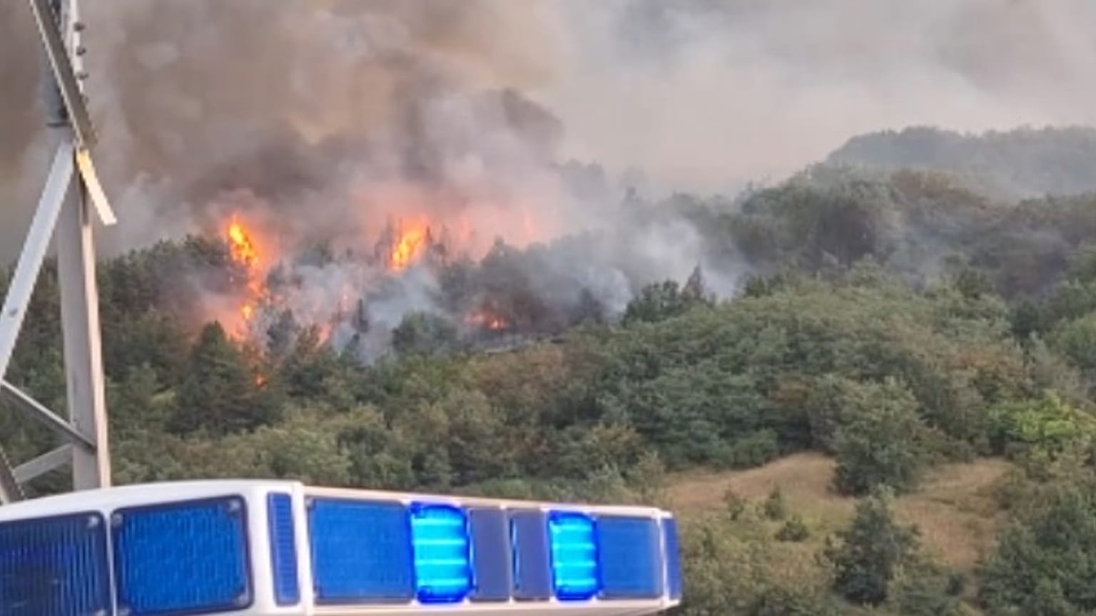 De nombreux incendies sont en cours en Macédoine du Nord.