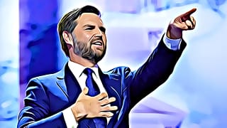 JD Vance alelnökjelölt a republikánus konvención, Milwaukee-ban, 2024. július 17-én