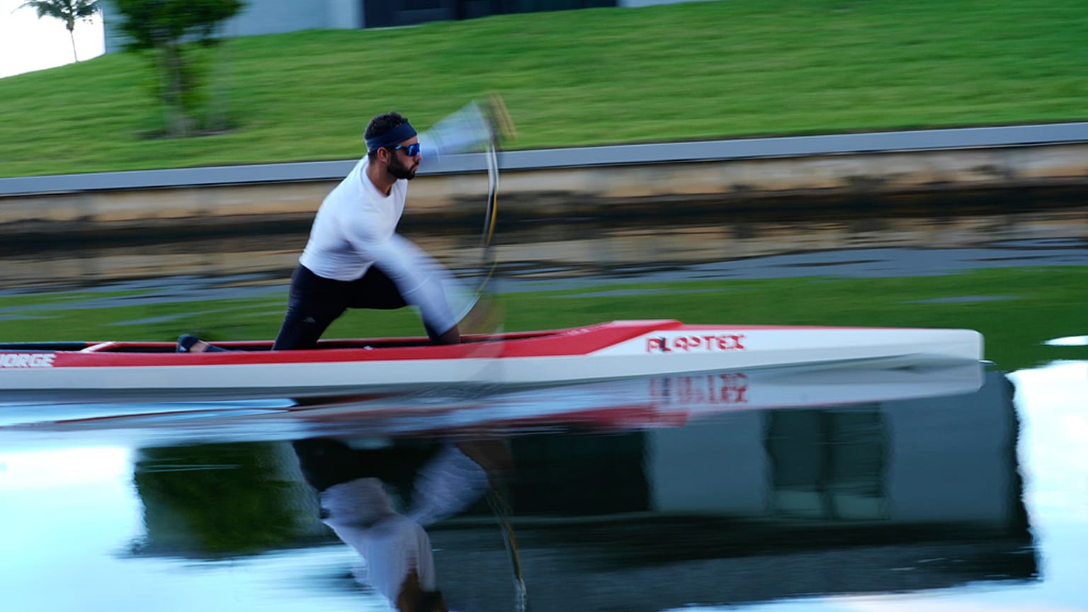 Mülteci Olimpiyat Takımı'nın kürek sporcusu Fernando Dayan Jorge, Fla'daki antrenman seansında, 26 Haziran 2024