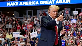 Trump durante el mitin