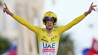 Imagen del ciclista esloveno Tadej Pogačar, campeón del Tour de Francia.