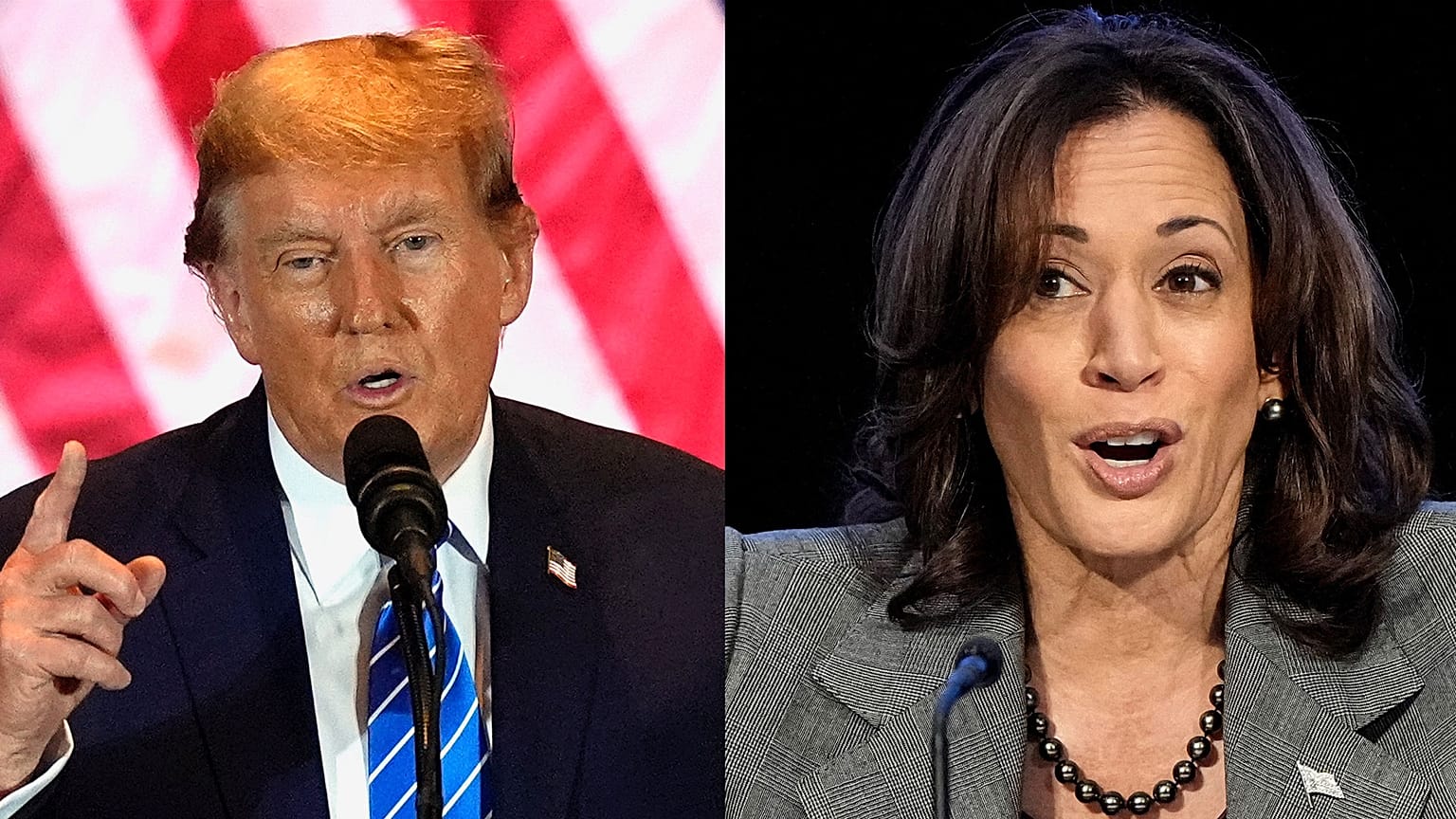 Donald Trump ve Kamala Harris