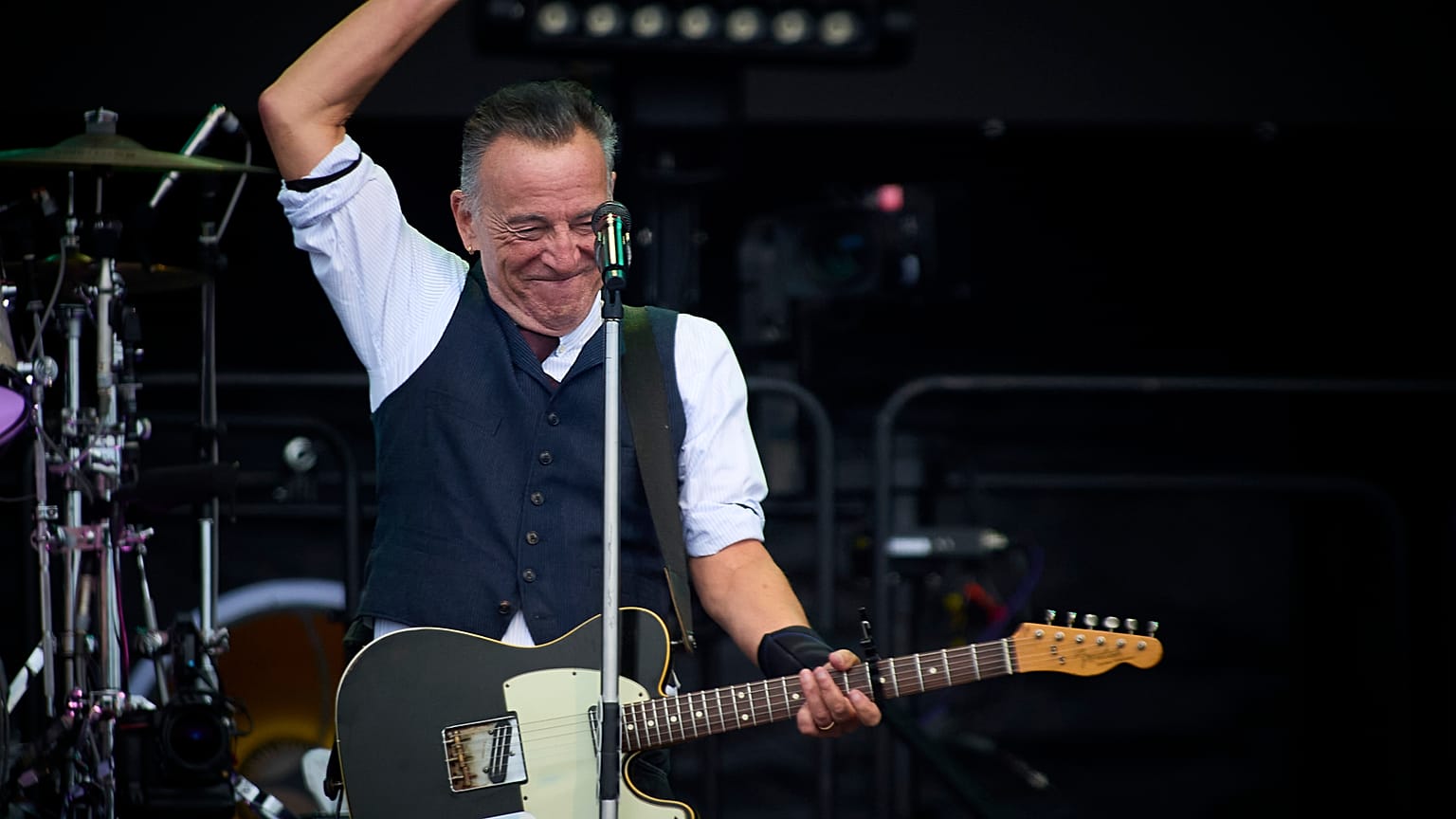 Bruce Springsteen é oficialmente um bilionário - Na foto: Springsteen e The E Street Band durante a digressão mundial de 2024 no Dyrskuepladsen em Odense, Dinamarca - 9 de julho de 2024.