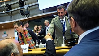 Newly elected chair Antonio Decaro takes his place at the head of the European Parliament's environment committee