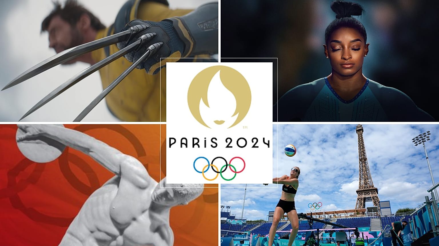 La forza dei supereroi sullo schermo e nella vita reale all'inizio delle Olimpiadi di Parigi. 