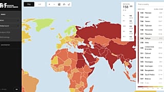 Türkiye, 2023'te 165. sırada yer alırken, 7 sıra ilerleyerek 2024'te 158. sıraya yerleşse de durumun “çok vahim” olduğu ülkeler kategorisinde yer almaya devam etti.