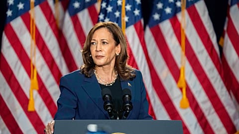 Vice President Kamala Harris campaigns for Presidential nominee on Tuesday, July 23, 2024. 