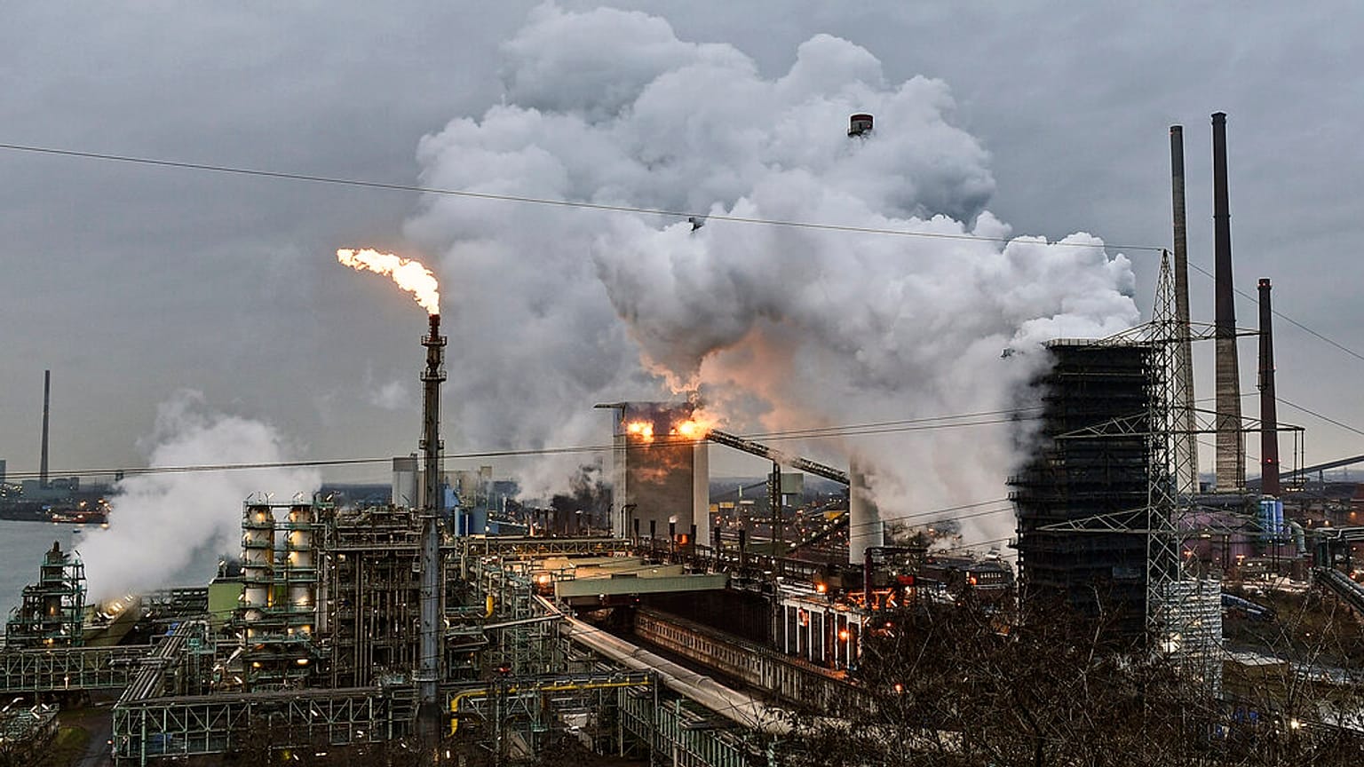 A coking plant near Duisburg, Germany. Steel production is one industrial sector that is looking to CCS to reduce carbon emissions