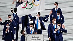 Das Refugee Olympic Team bei den Olympischen Sommerspielen 2020.