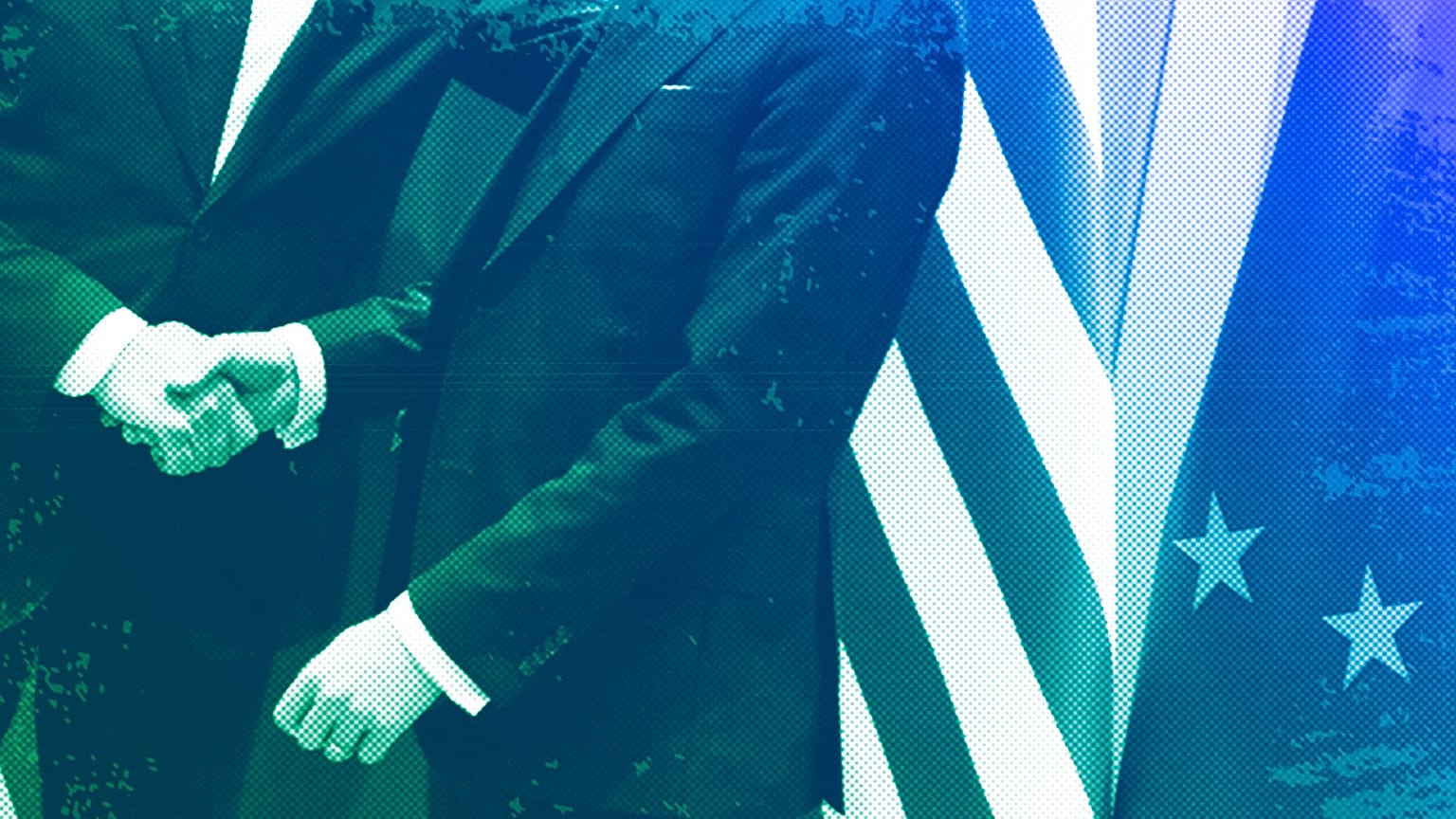 US Secretary of State Anthony Blinken shakes hands at the EU-US Energy Council Ministerial meeting at the European Council building in Brussels, April 2023, File