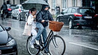 Denmark is experiencing record amounts of rainfall.