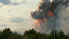 Explosión en almacén de fuegos artificiales