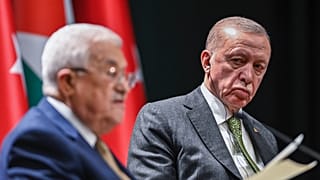 Cumhurbaşkanı Recep Tayyip Erdoğan (sağda) ve Filistin Devlet Başkanı Mahmud Abbas (Arşiv)