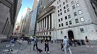 La bourse de New York le mercredi 12 juin 2024 à New York. Les marchés américains sont en légère hausse avant la décision de la Réserve fédérale sur les taux d'intérêt.