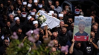 Похоронная процессия в Мадждаль-Шамсе на Голанских высотах.