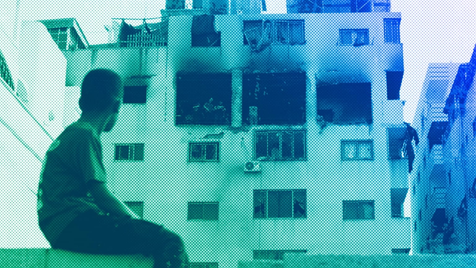 A child in Gaza, right after the escalation in May 2023