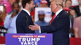 Cumhuriyetçi başkan adayı Donald Trump ve Cumhuriyetçi başkan yardımcısı adayı JD Vance, St. Cloud, Minnesota, 27 Temmuz 2024 