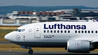 In this Aug. 21, 2013 file picture a Lufthansa plane is photographed at Rhein-Main airport near Frankfurt, Germany.