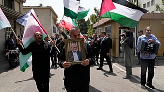 Tahran Üniversite Konseyi üyeleri, Hamas lideri İsmail Haniye'nin öldürülmesini kınamak için gösteri düzenledi.