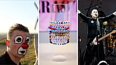 From L to R: Red Nose Company's 'Don Quixote' at Fringe, Bracelets at the 'Taylor Swift Songbook Billy Corgan of The Smashing Pumpkins.Trail Exhibition' and 