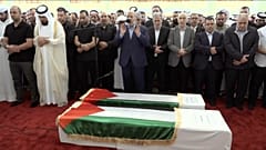 به خاک سپردن هنیه در قطر