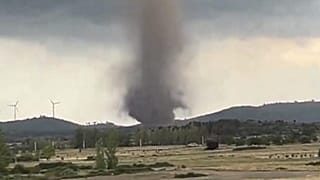 The tornado was spotted in El Toro in eastern Spain.