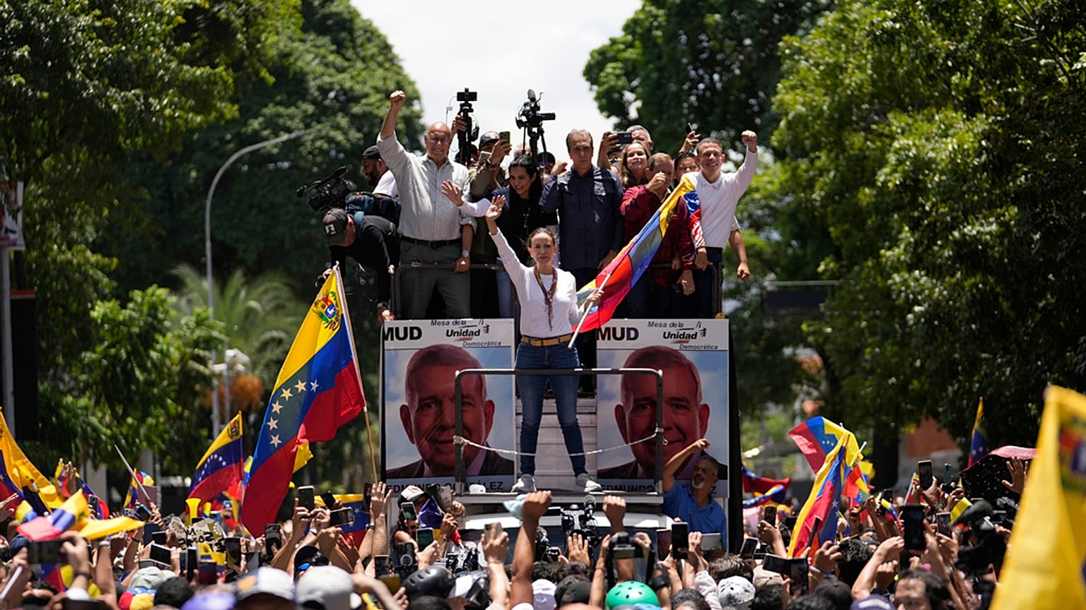 Tüntetés Caracasban