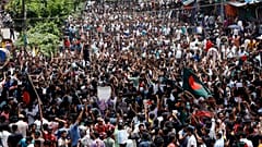 Hükümet karşıtı gösteriler, Dhaka, Bangladeş, 4 Ağustos 2024.